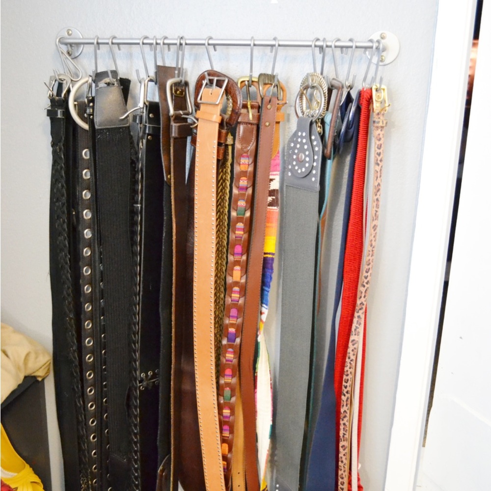60 metallic rings curtains and shorts, pants, jeans, scarfs, belts organization - Picture 7 of 9